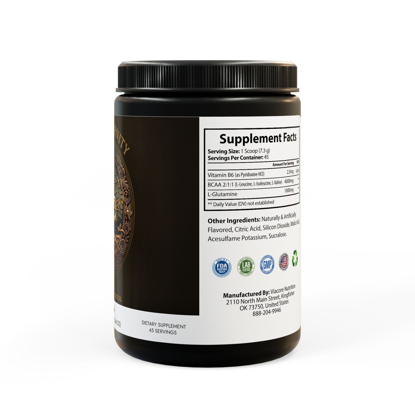 BCAA Supplement, Watermelon (325g, 11.46oz, 45 servings)